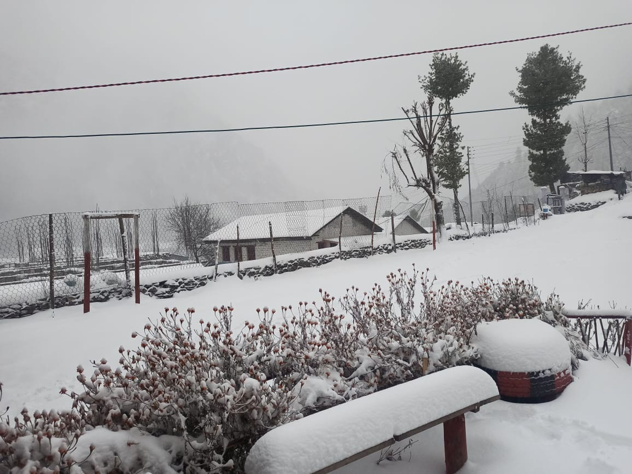 Life affected by snow & storm, be cautious