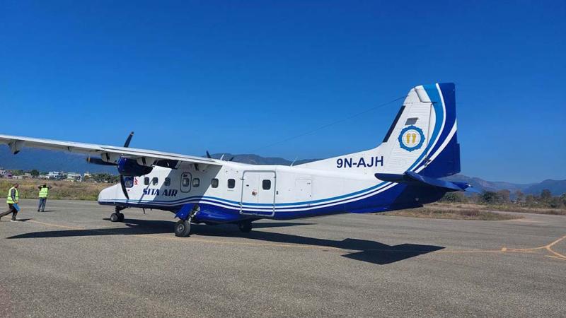 Test flight at Tarigaon Airport