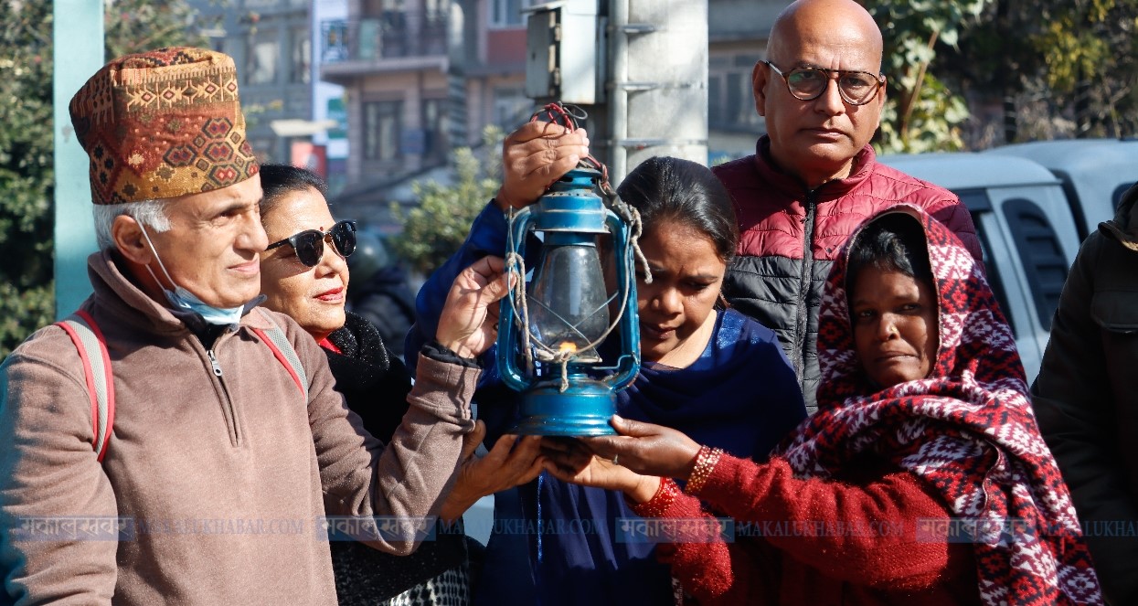 Lantern demonstration for justice at Matighar (photos included)