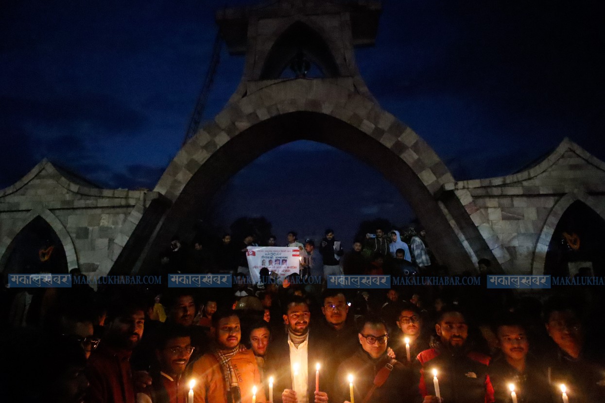 In Pics: Candle lit in memory of Martyrs