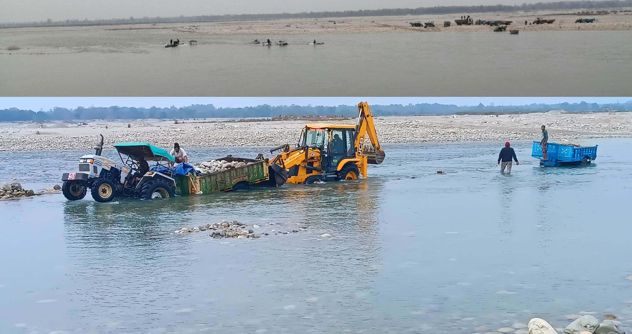 20 trapped laborers rescued from Mahakali River