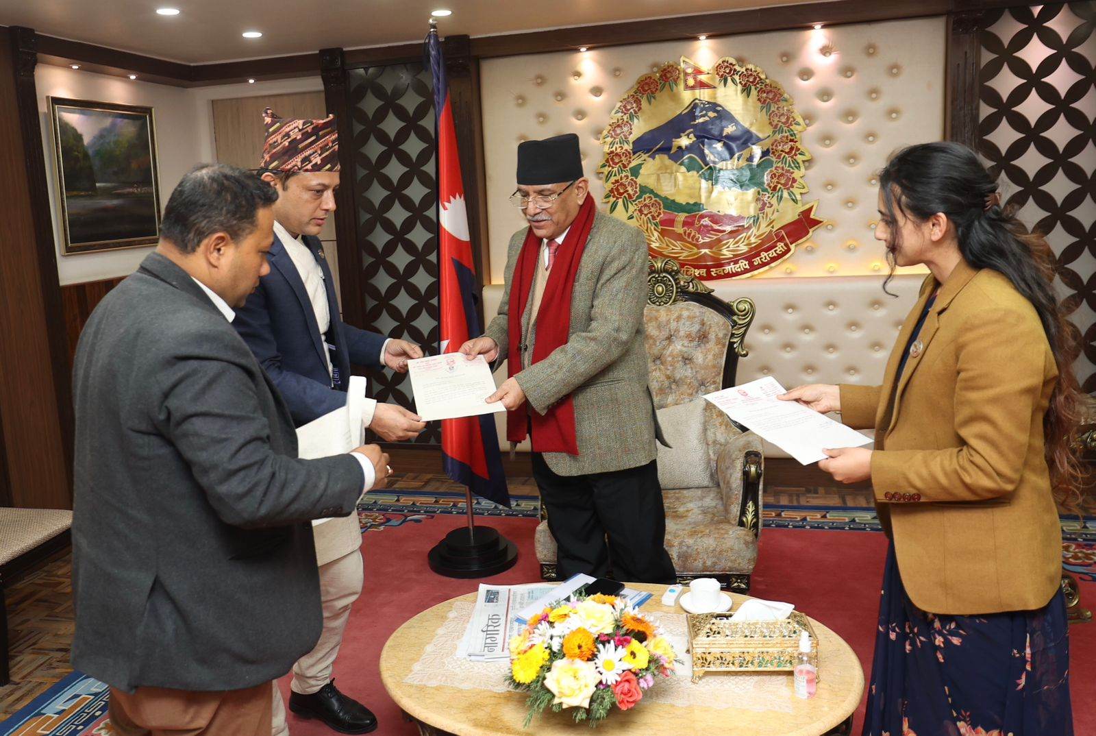 3 ministers of RSP who resigned holding a press conference today