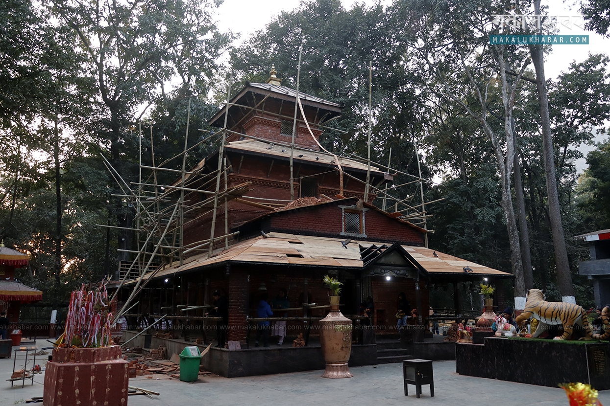 This is how Baglung’s Kalika Temple being renovated artistically (photos)