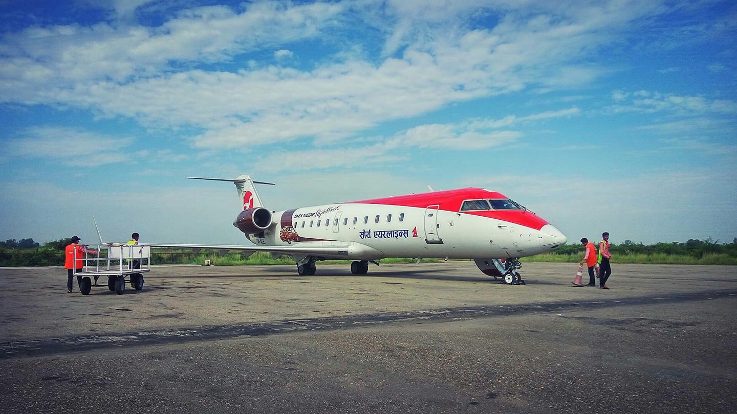 Aircraft about to take off for Biratnagar returns to parking way