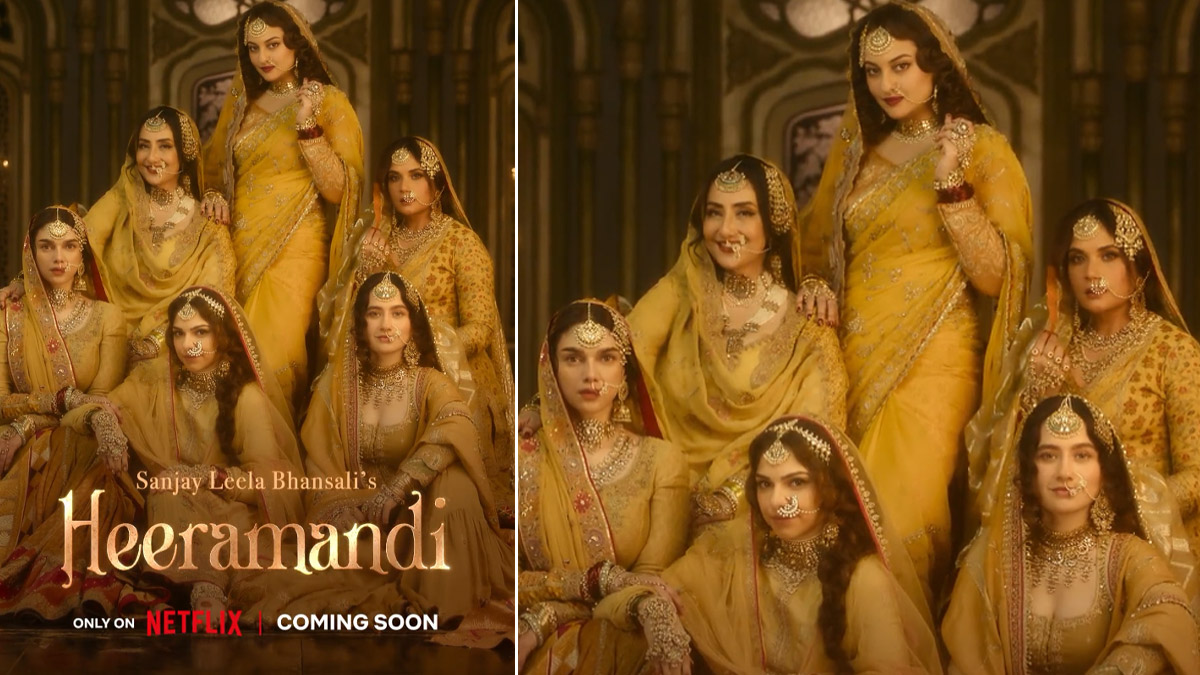Manisha Koirala, Sonakshi Sinha, Aditi Rao Hydari’s Heeramandi first look released!