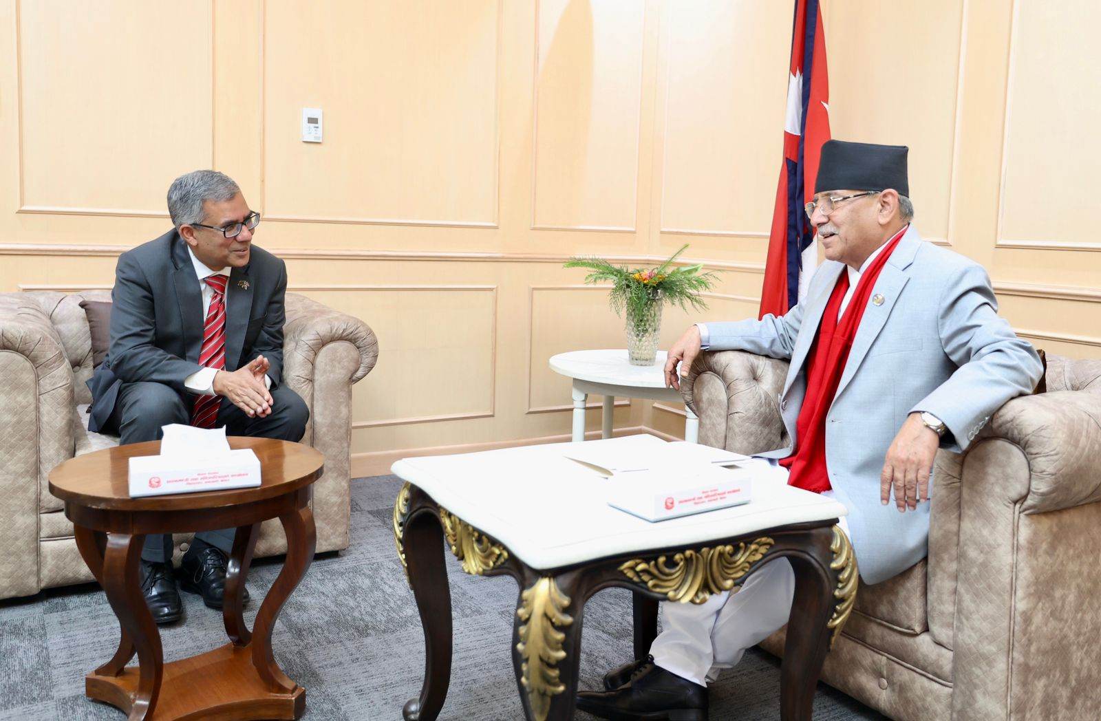 PM Prachanda & Ambassador of Bangladesh met