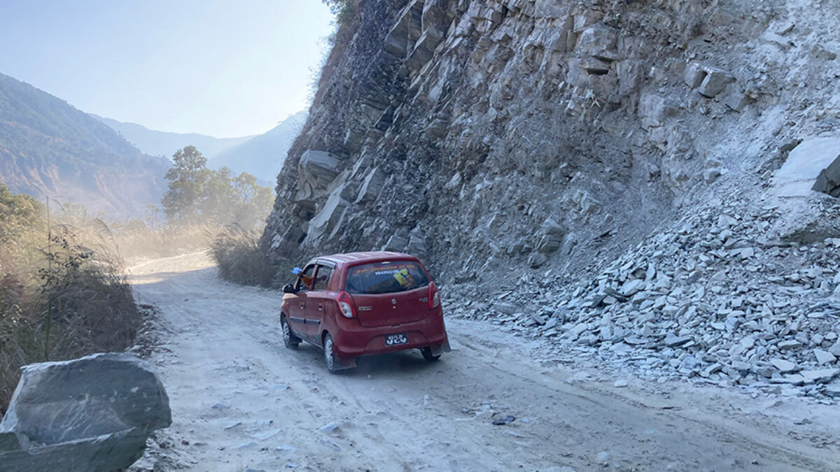 Baglung-Beni road turns sorry state of affairs