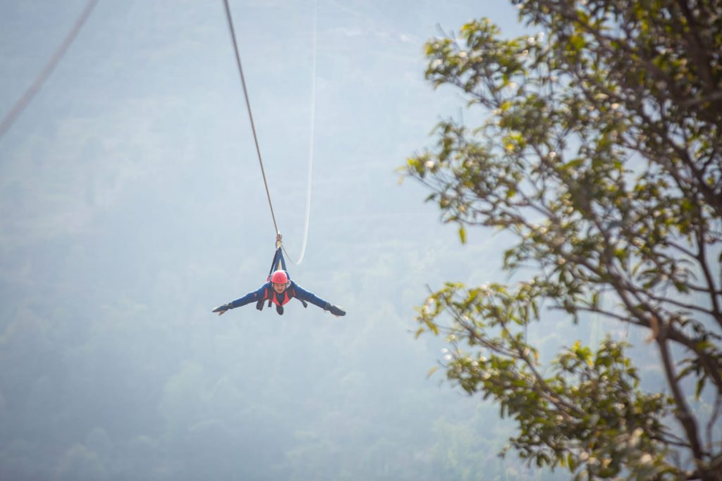 Dhading zipline attracting tourists