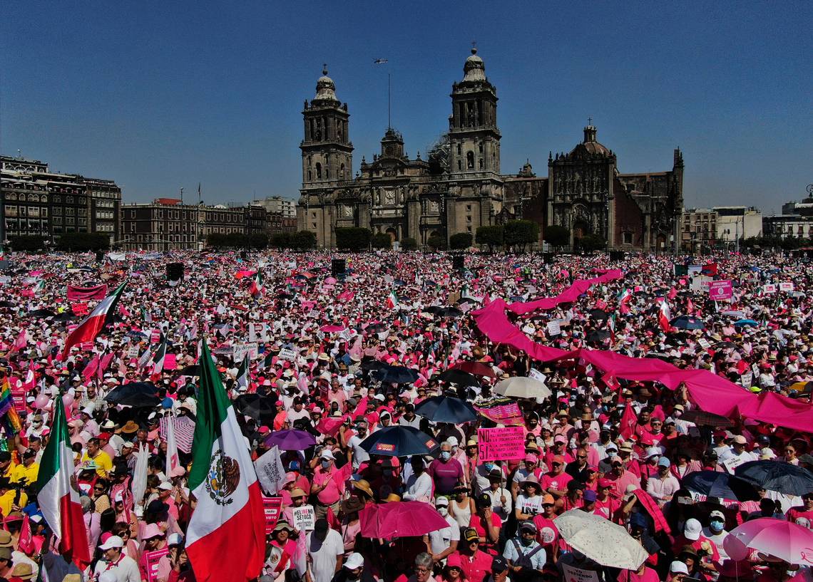 Tens of thousands protest Mexico’s electoral law changes – English ...