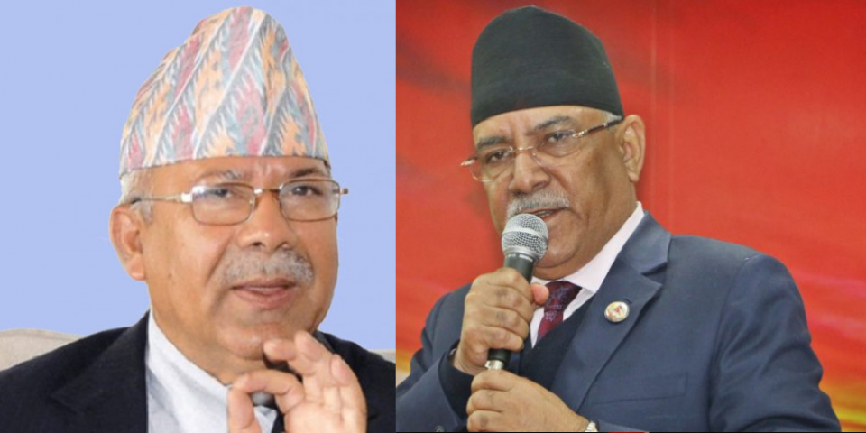 Talks between PM Prachanda & Madhav Nepal ends