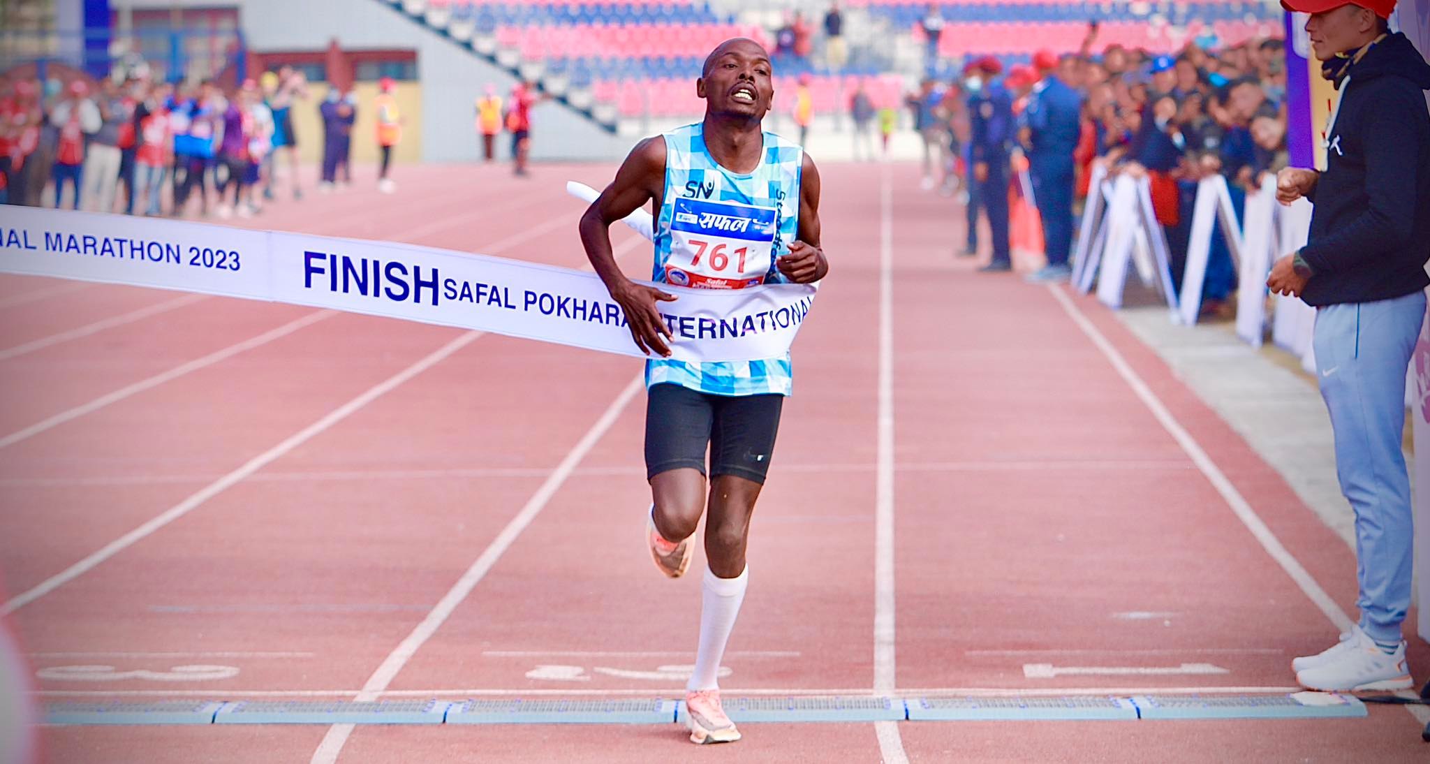 Kenyan runner wins Pokhara Marathon for the second time in a row