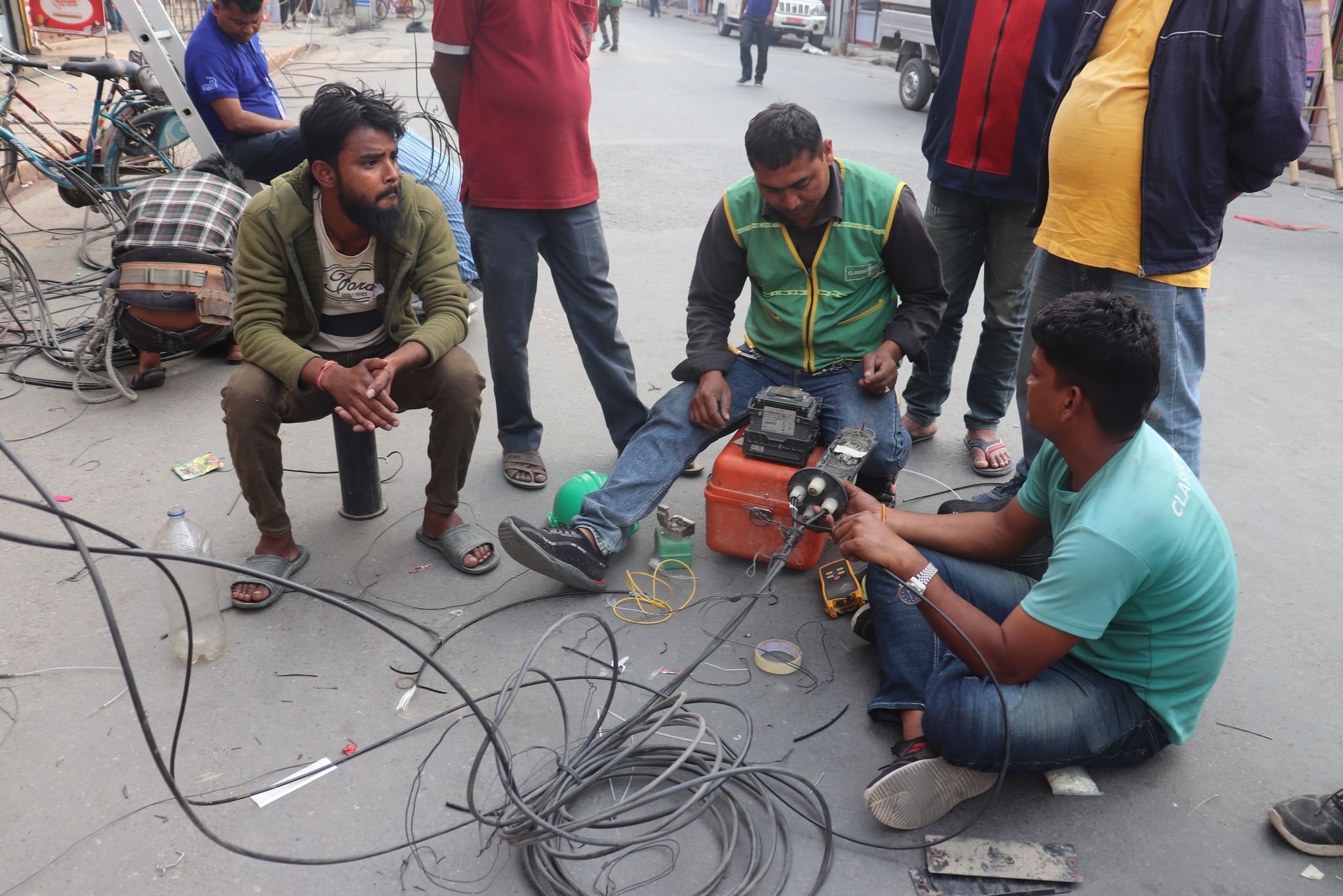 Internet & cable wires management intensified in Biratnagar