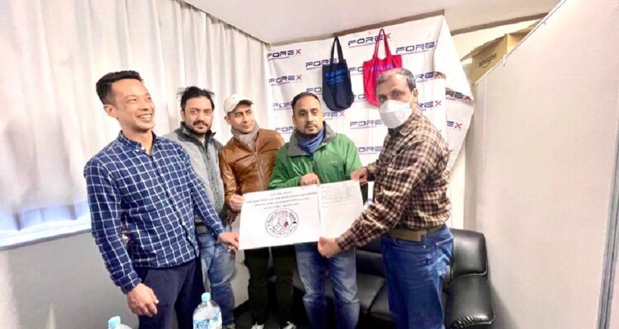 Assistance to the family of Acharya who died in Okinawa