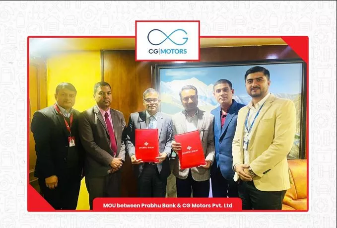 Prabhu Bank & CG Motors reached an agreement, providing low-interest loans for purchase of electric vehicles