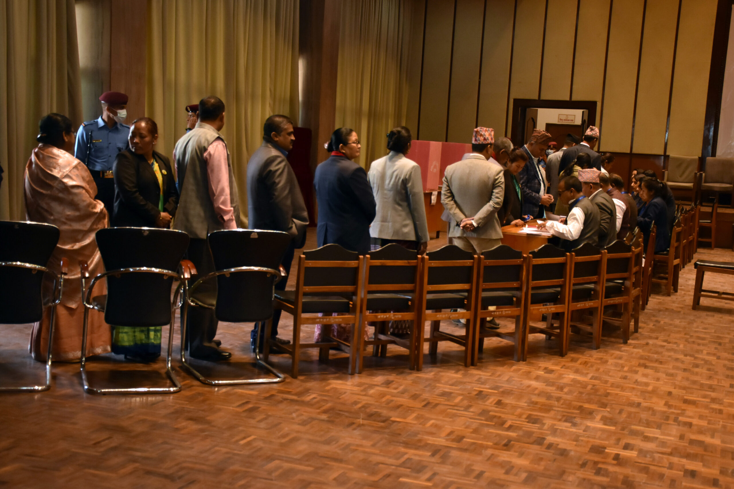 Vice President Election: 595 votes were cast till 12 noon