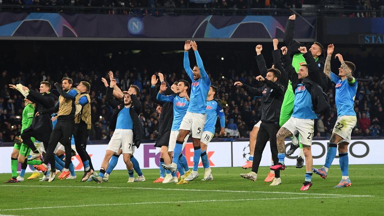 Napoli book historic Champions League quarterfinal berth