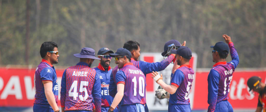 Third success for Nepal, Dipendra took the wicket