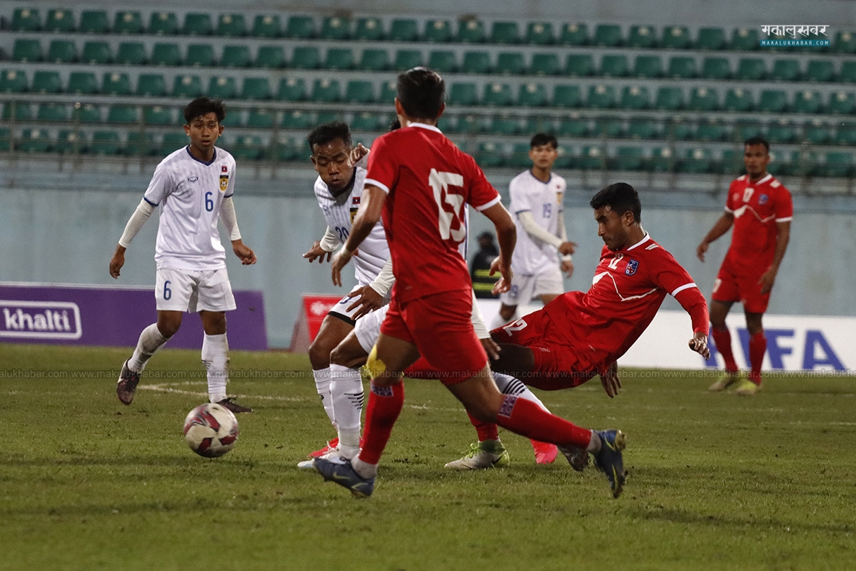 Three Nations Cup: Nepal & Laos tied 1-1 in 1st half