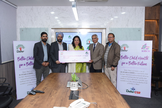 Dabur Nepal donates NPR. 30 lakhs to KIOCH