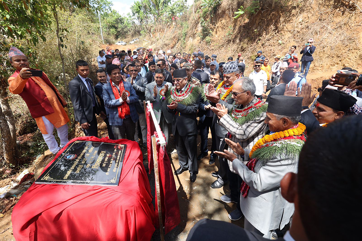 PM reached Gorkha & laid the foundation stone of road