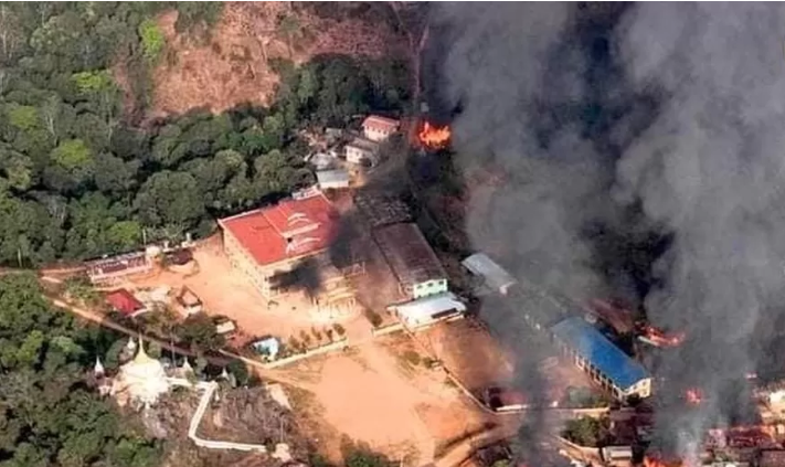 Myanmar army kill more than 28 in monastery attack – insurgent group