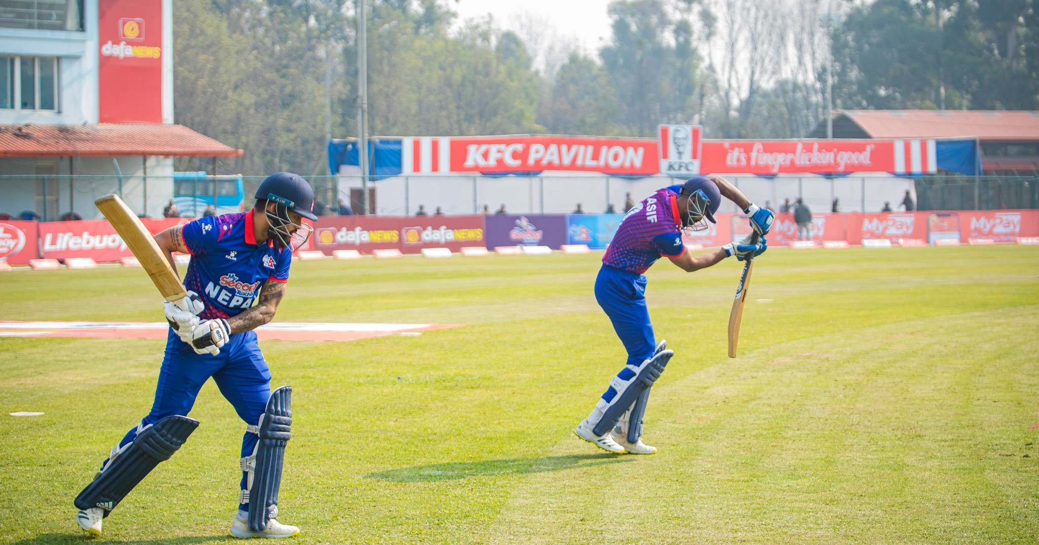Nepal wicket fell, Aasif out for zero
