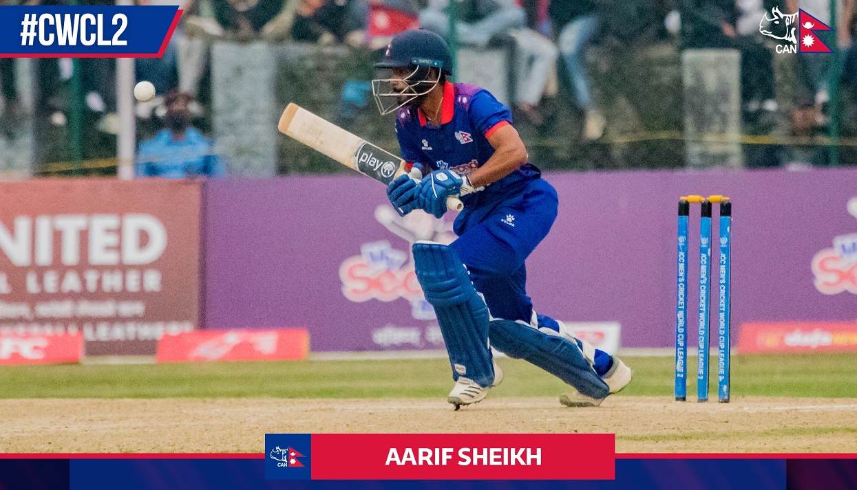 Aarif Sheikh completed his half century