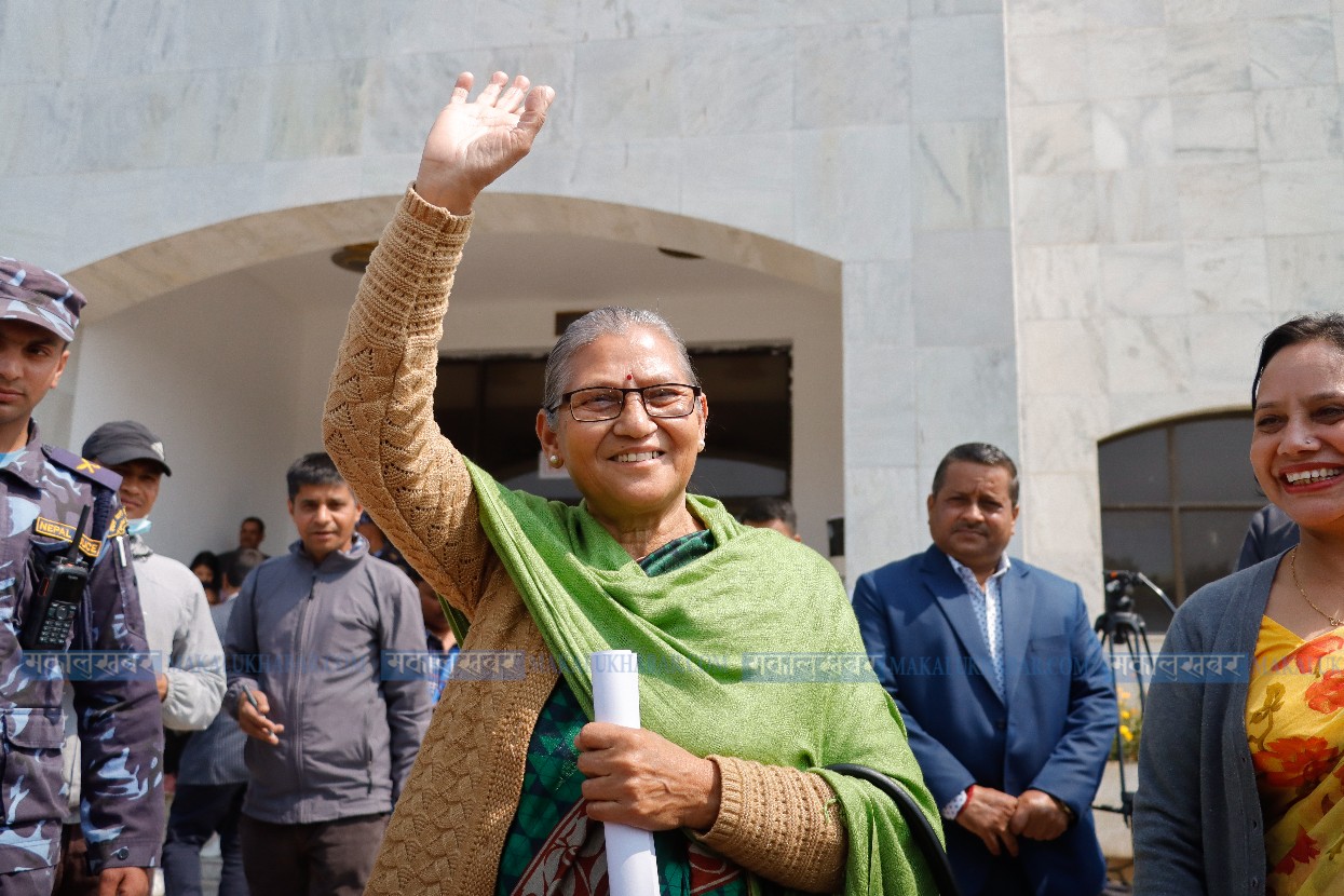 UML’s Astalaxmi files her candidacy for vice president from UML (photos included)