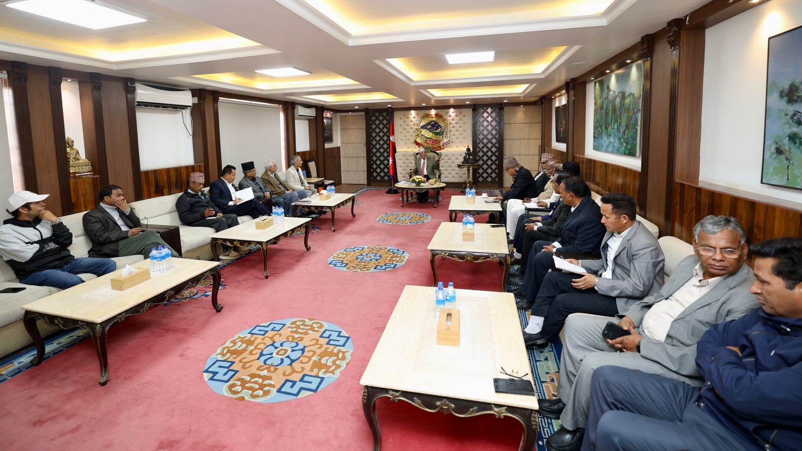 Maoist component in discussions with nagarik leaders & intellectuals