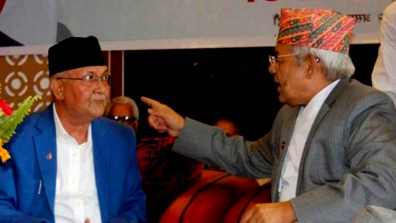 Chair Oli reached Bhaisepati to meet Bamdev Gautam