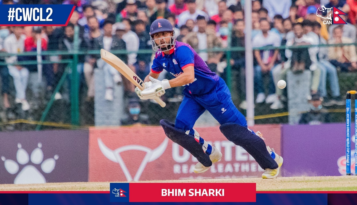 Bhim Sarki’s half century against UAE