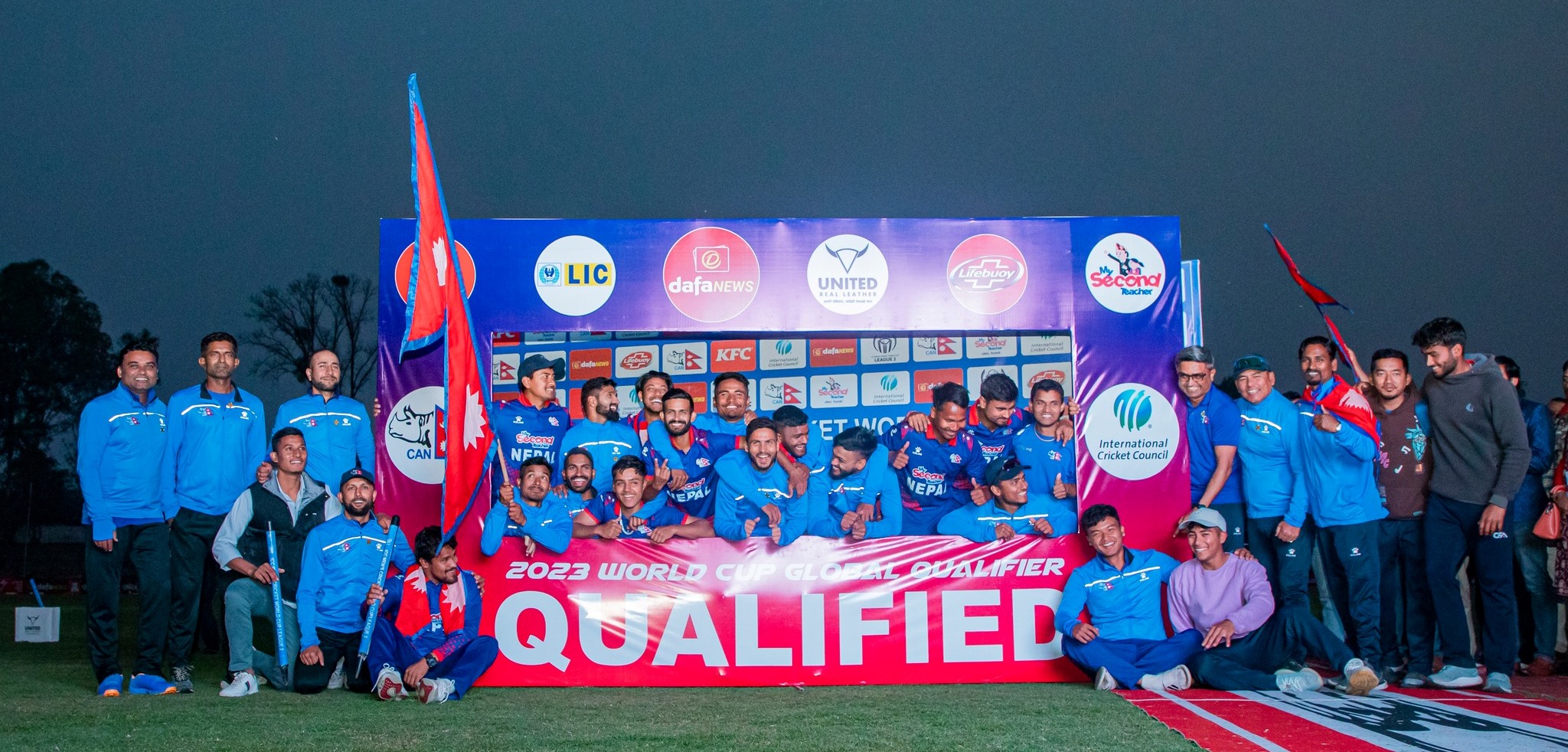 National cricket team being honored today at Dashrath Stadium