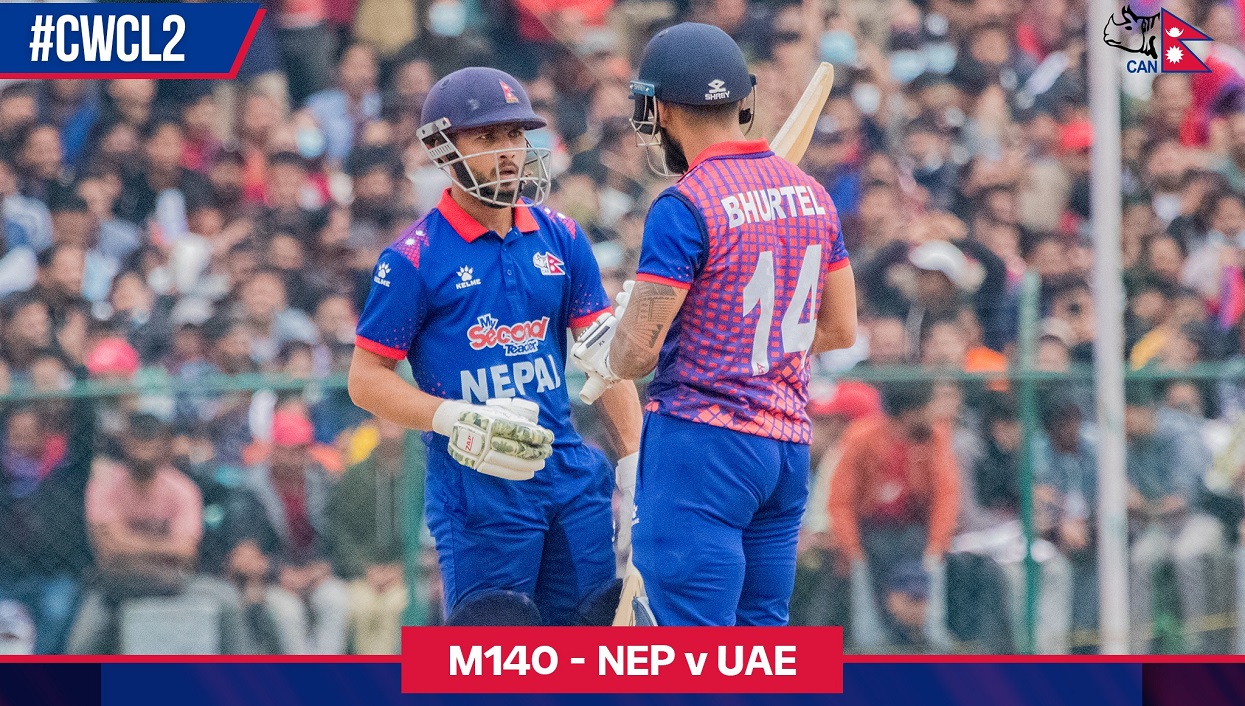 Nepal surpassed 100 runs