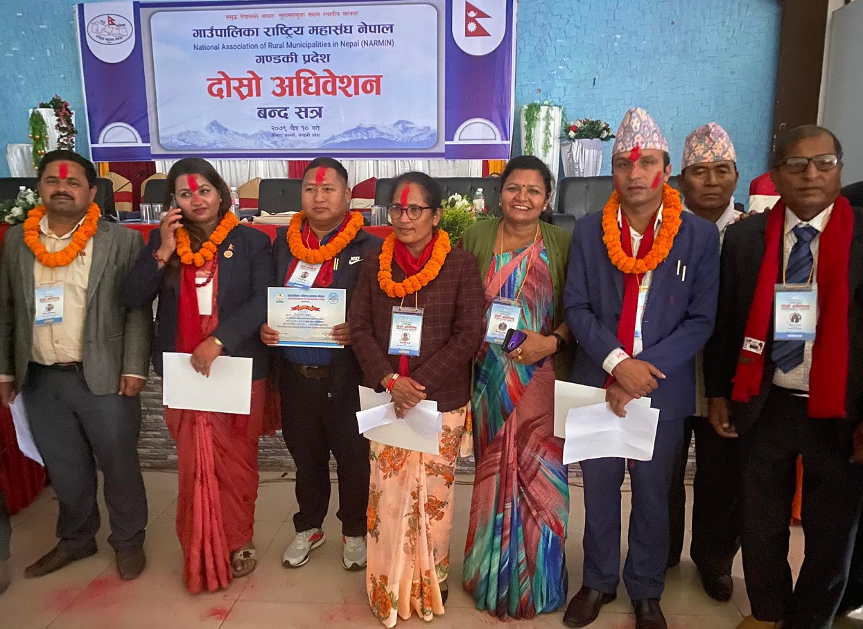 Ojha elected as Chair of Rural Municipality Federation of Gandaki