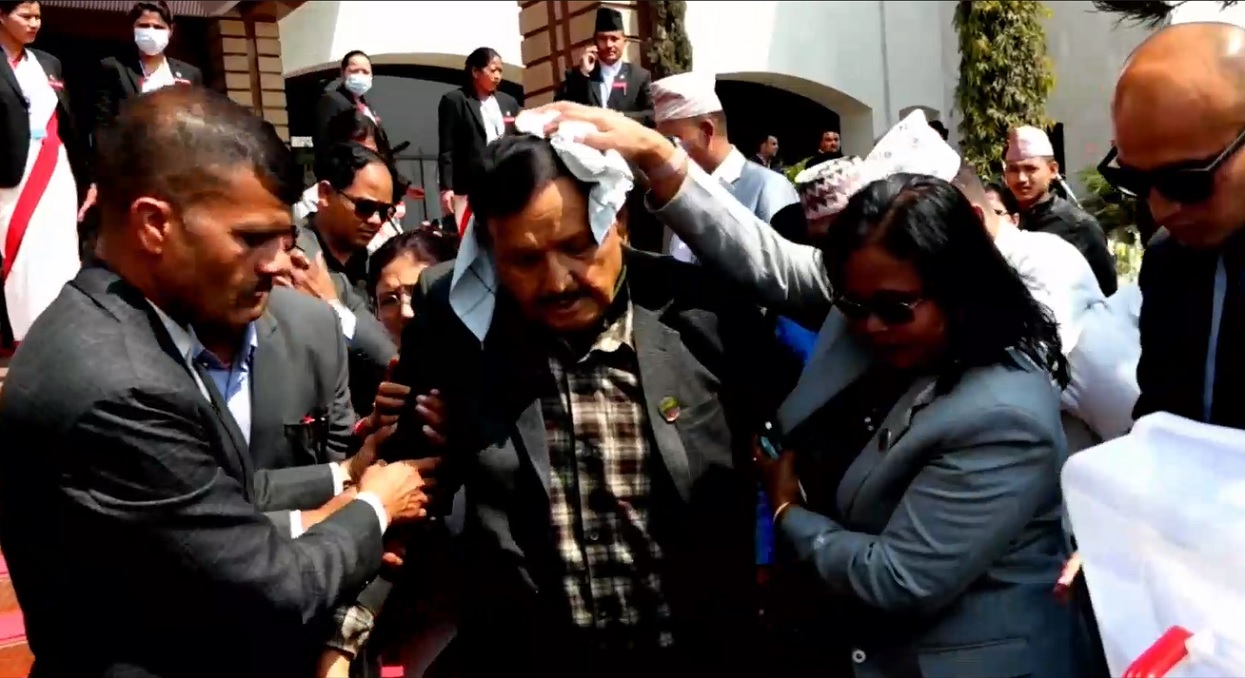MP who returned after voting in presidential election fell & injured, being treated at a civil hospital