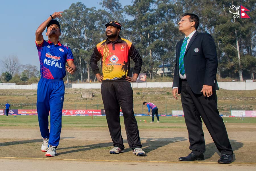 Nepal won the toss, choose to field first