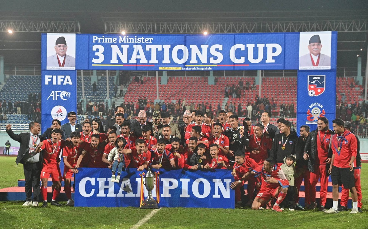 Prime Minister’s Three Nations Cup: Manish Dangi’s decisive goal gives Nepal title