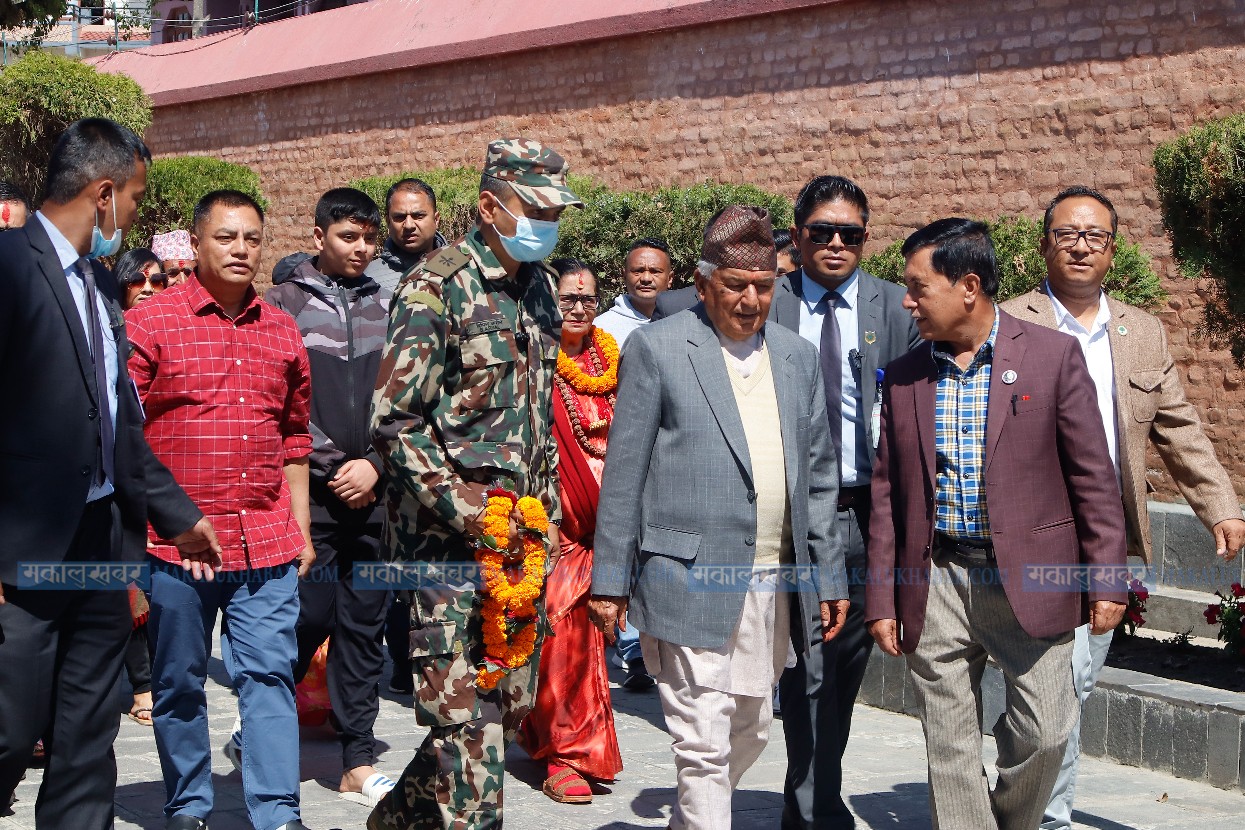Newly elected President Poudel’s schedule: Reaching Bhattarai Ashram after Pushpalal Park