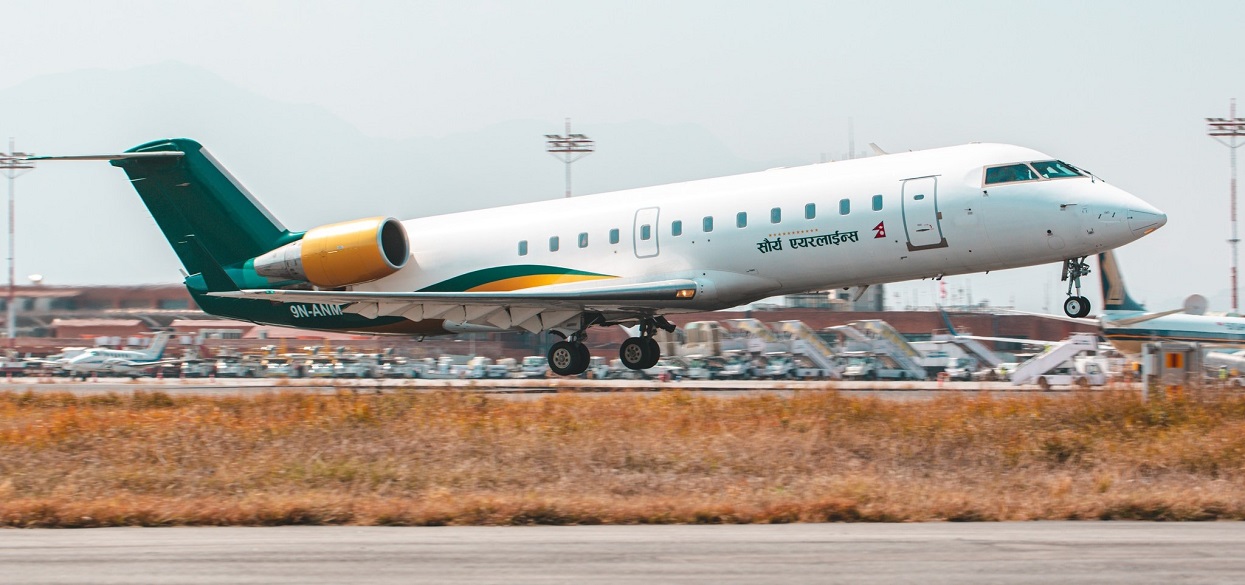 Pokhara’s night flight began, Saurya made the first flight