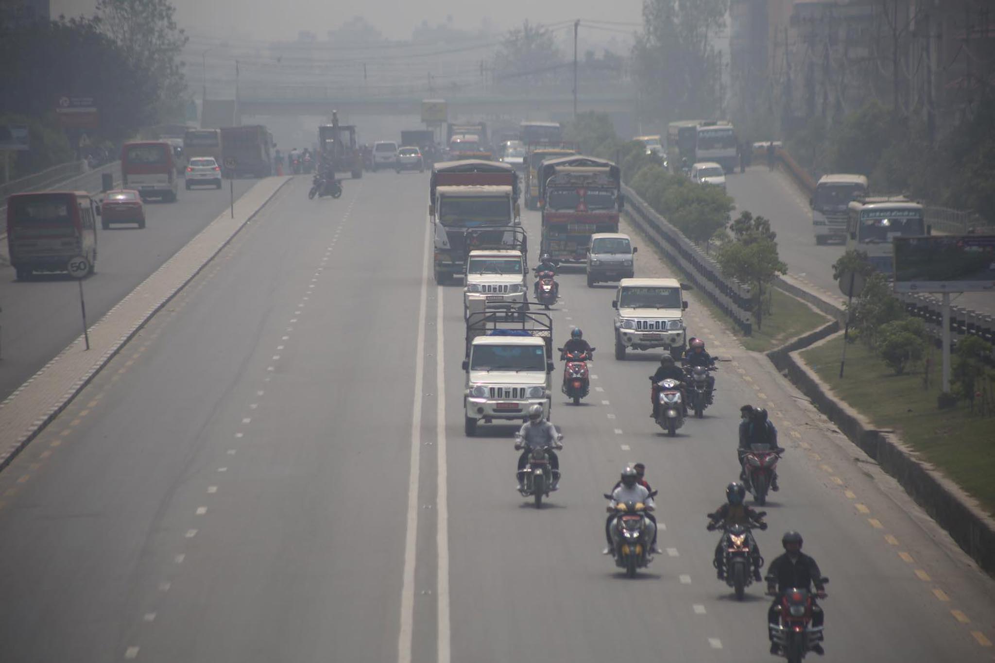 No immediate rain, does the pollution in Kathmandu remain the same?