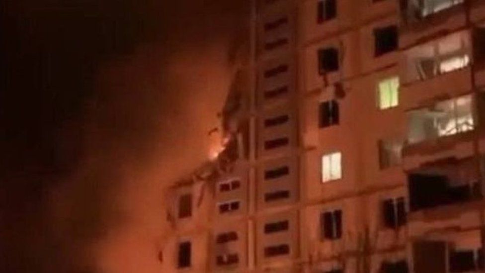 Ukraine war: Deaths reported as Russian missiles hit cities