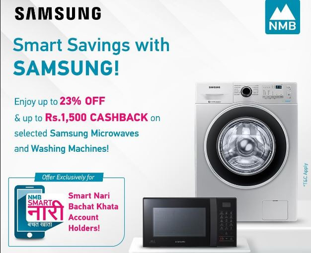 NMB Bank’s ‘Smart Nari Savings Account’ customers to get attractive discount on washing machines & ovens