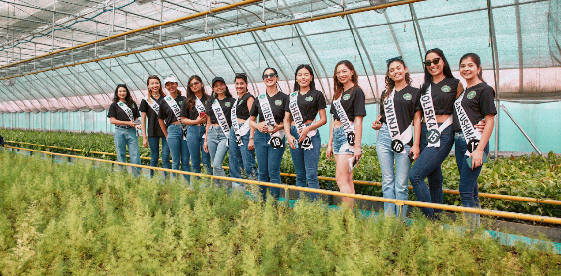 Dabur Vatika Miss Nepal 2023 contestants visit Dabur Nepal Nursery at Banepa
