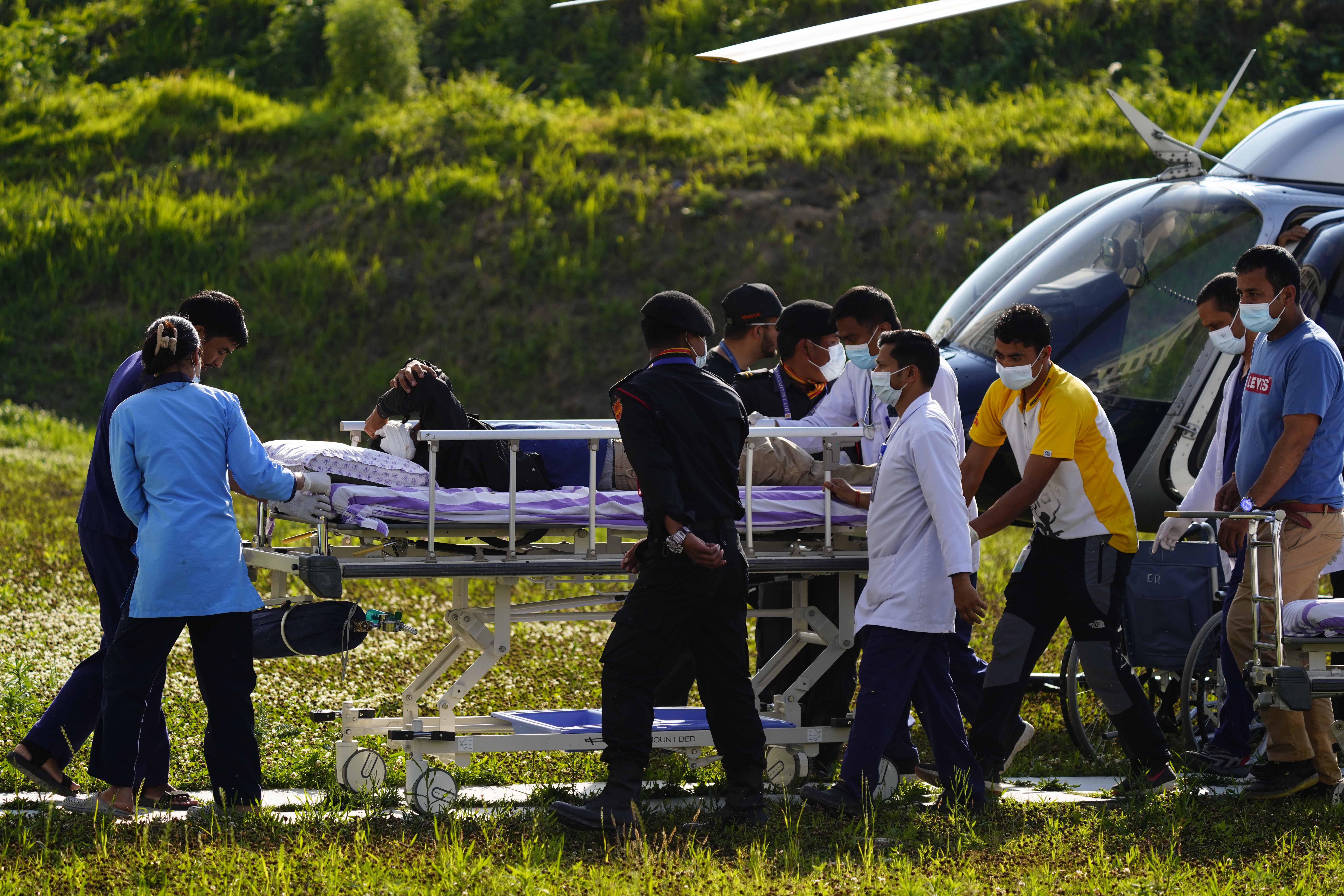 Simrik Air chopper crash: Injured at Mediciti Hospital (photos)
