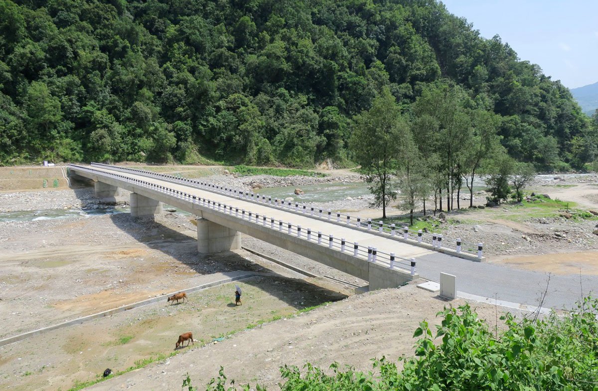 Bridge linking Thaprang-Tipang constructed