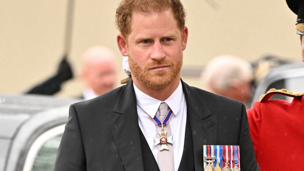 Prince Harry leaves alone after attending Coronation