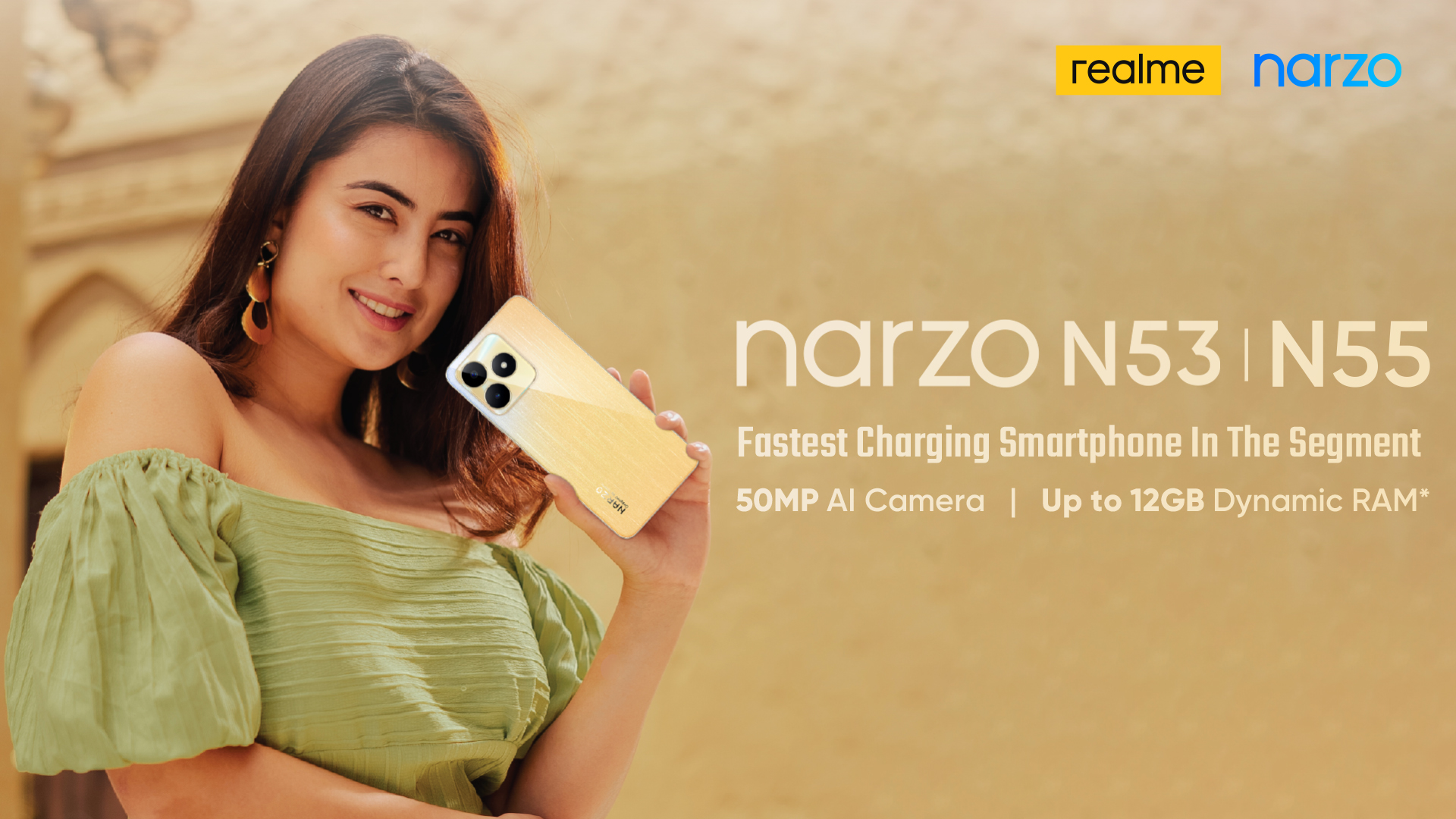 Unleash the power of individuality with spectacular realme narzo N55 & N53