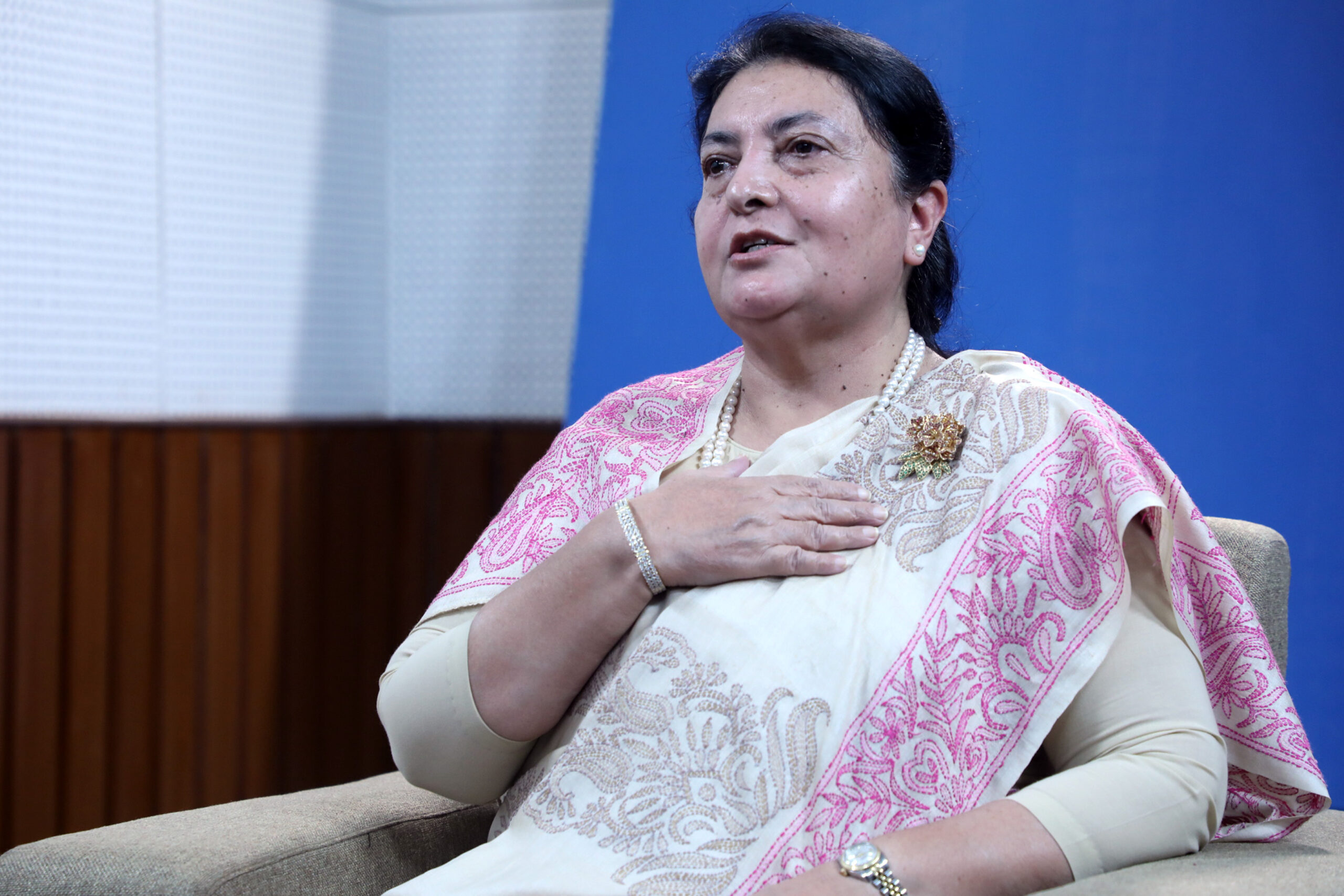 Mainstream political parties should have understanding, cooperation to strengthen republic –  former president Bhandari