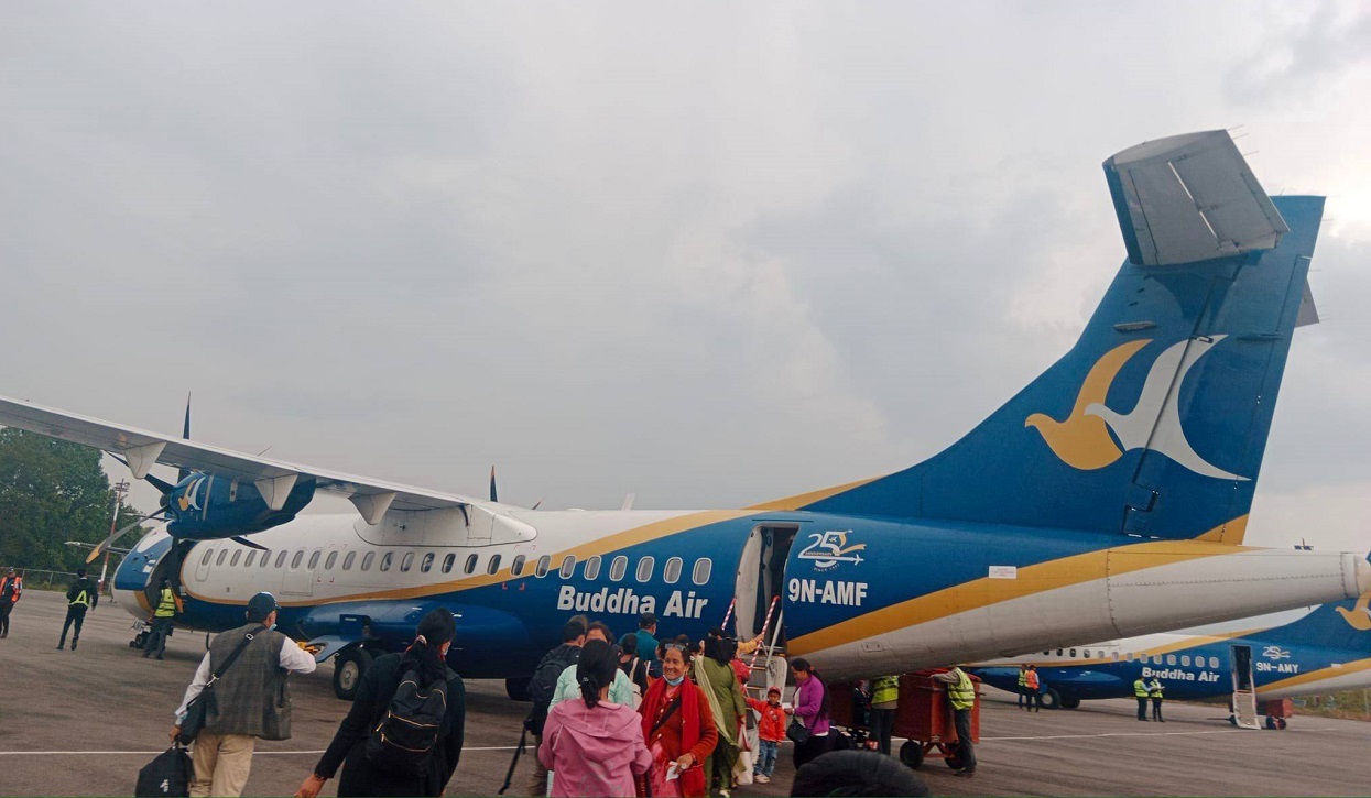 Flight from Kathmandu to Surkhet forced to land at Nepalgunj owing to inclement weather