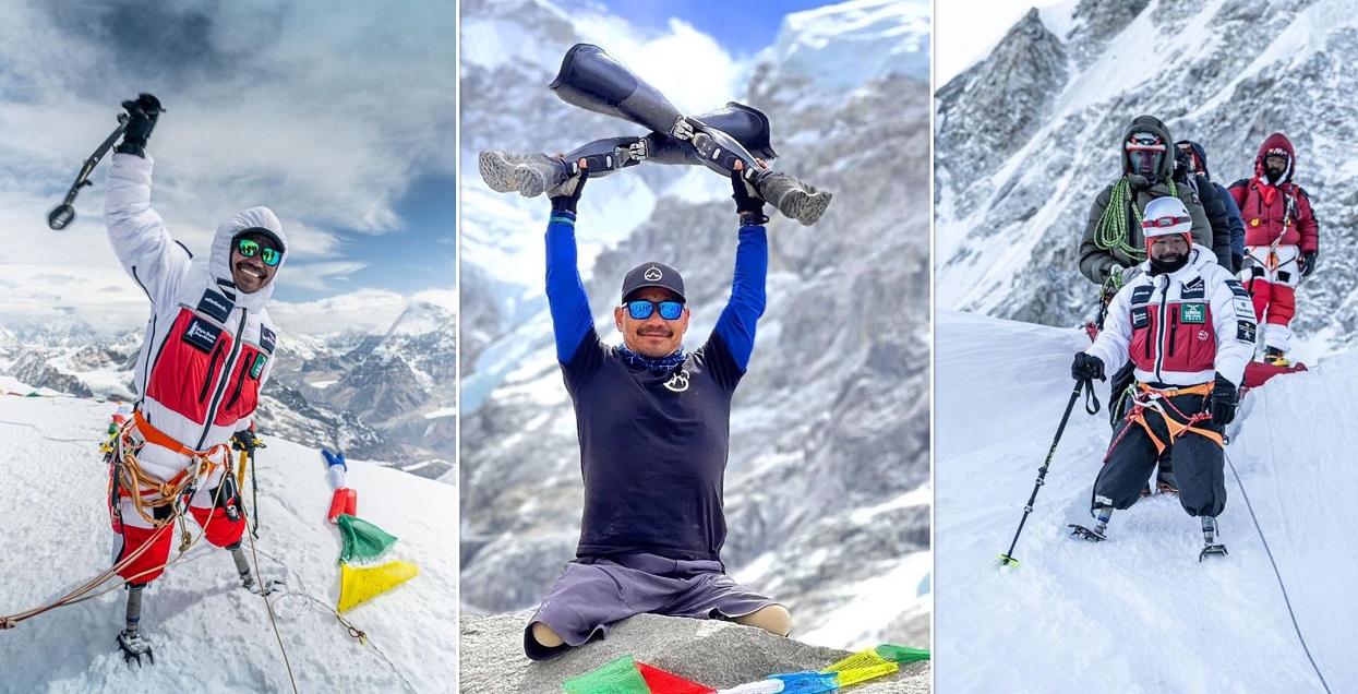 Former British Gurkha soldier scales Everest, sets a world record